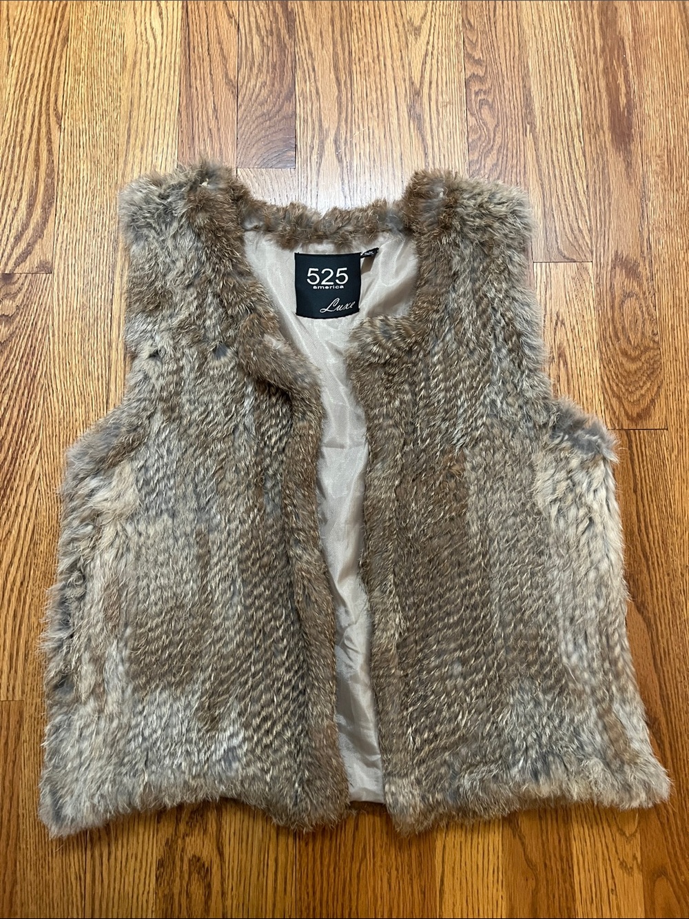 Rabbit Fur Vest Fair Condition